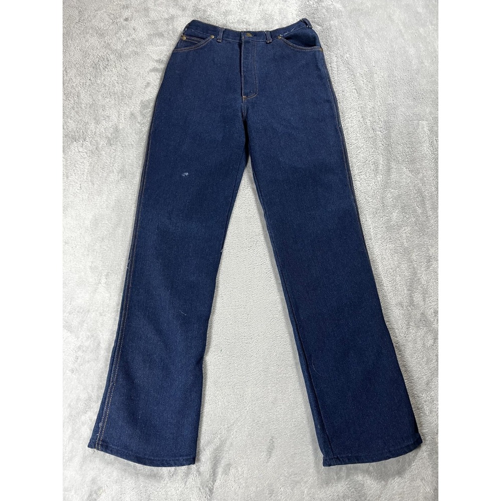 VTG Jr. K Key Western Jeans Womens Size 14W Tags Made In The USA Y2K Dark Wash